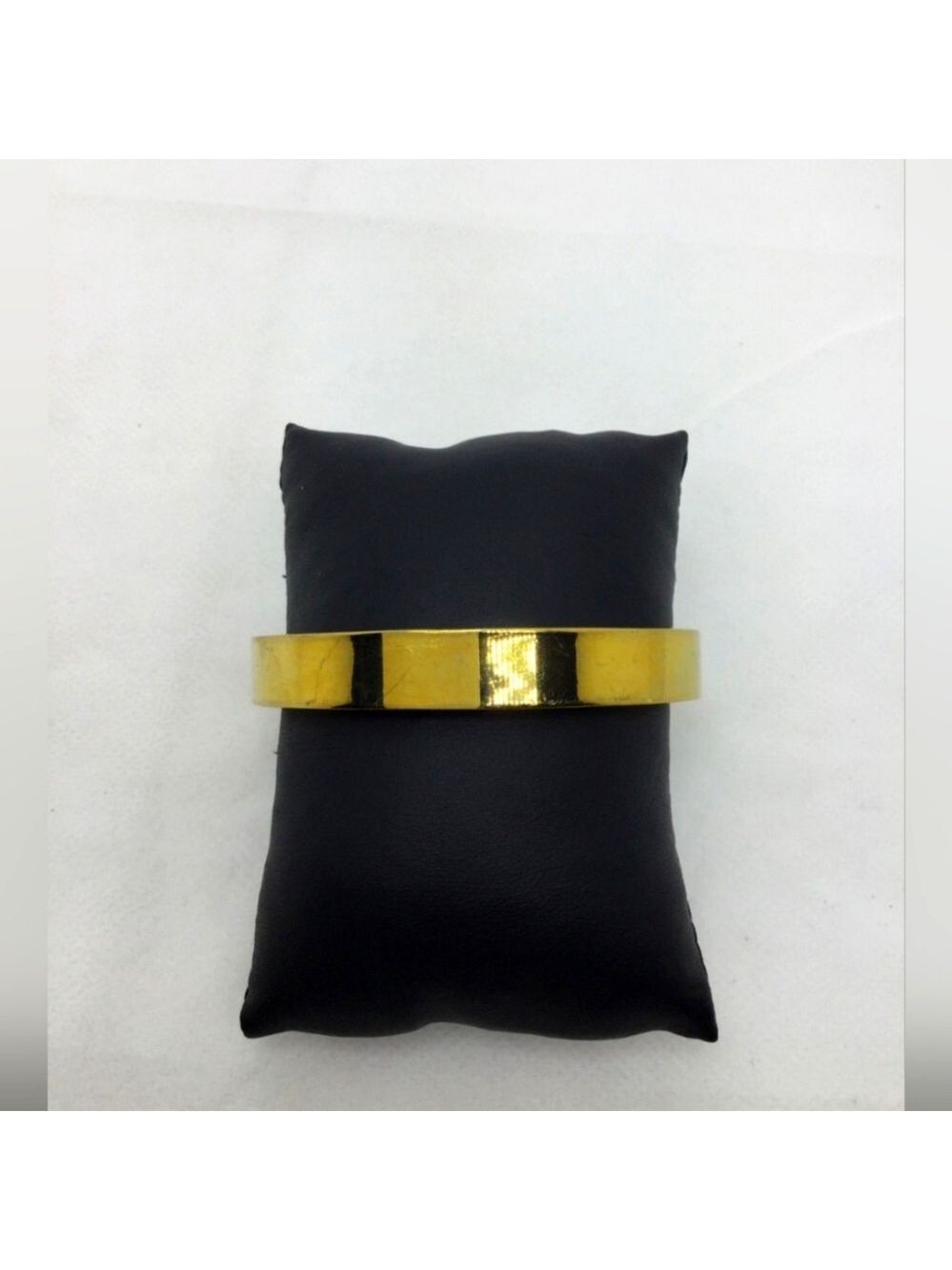 J. Crew Yellow Goldtone Hinged Bangle Bracelet 6.25"